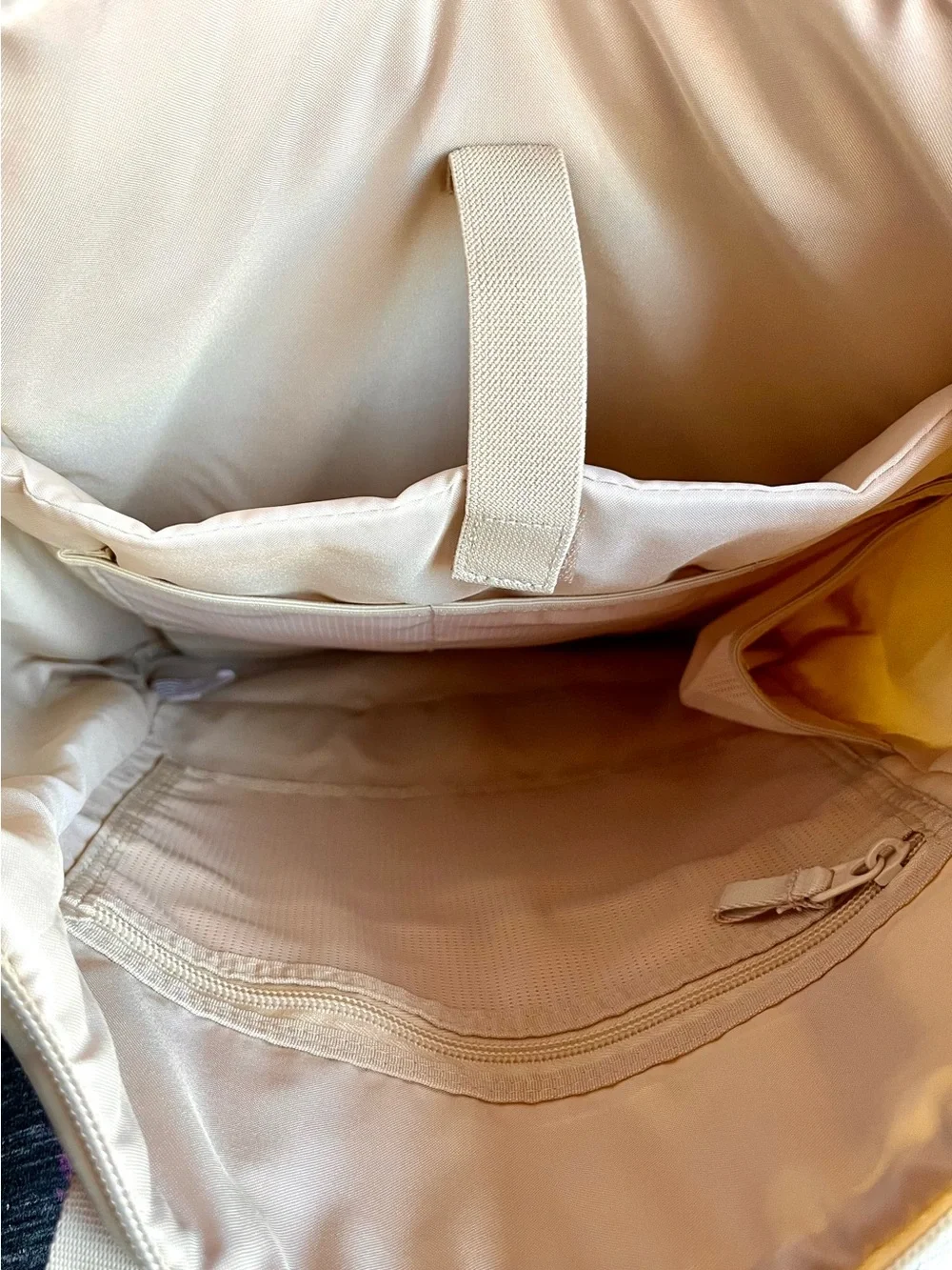 Stylish Cream Laptop/Travel Backpack - Versatile Women's Bag